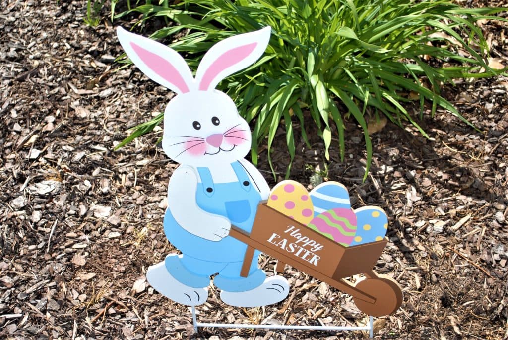 Easter Decor - Bunny yard stake