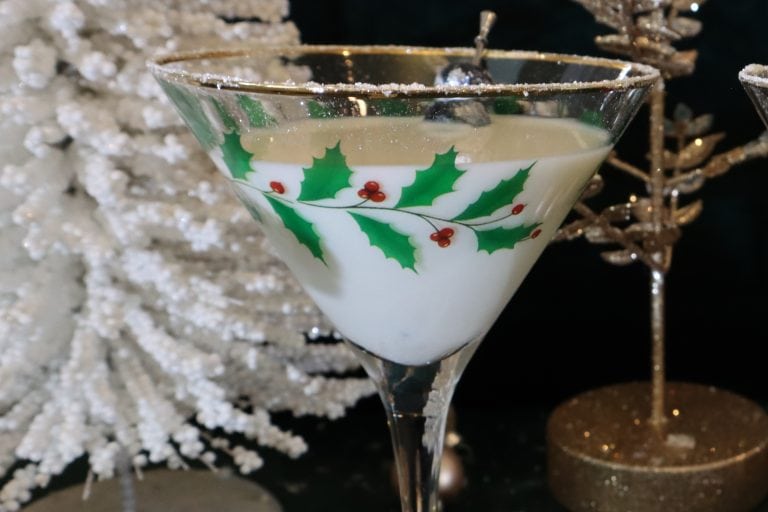 This holiday season, ditch the eggnog and delight with a Snowflake Martini