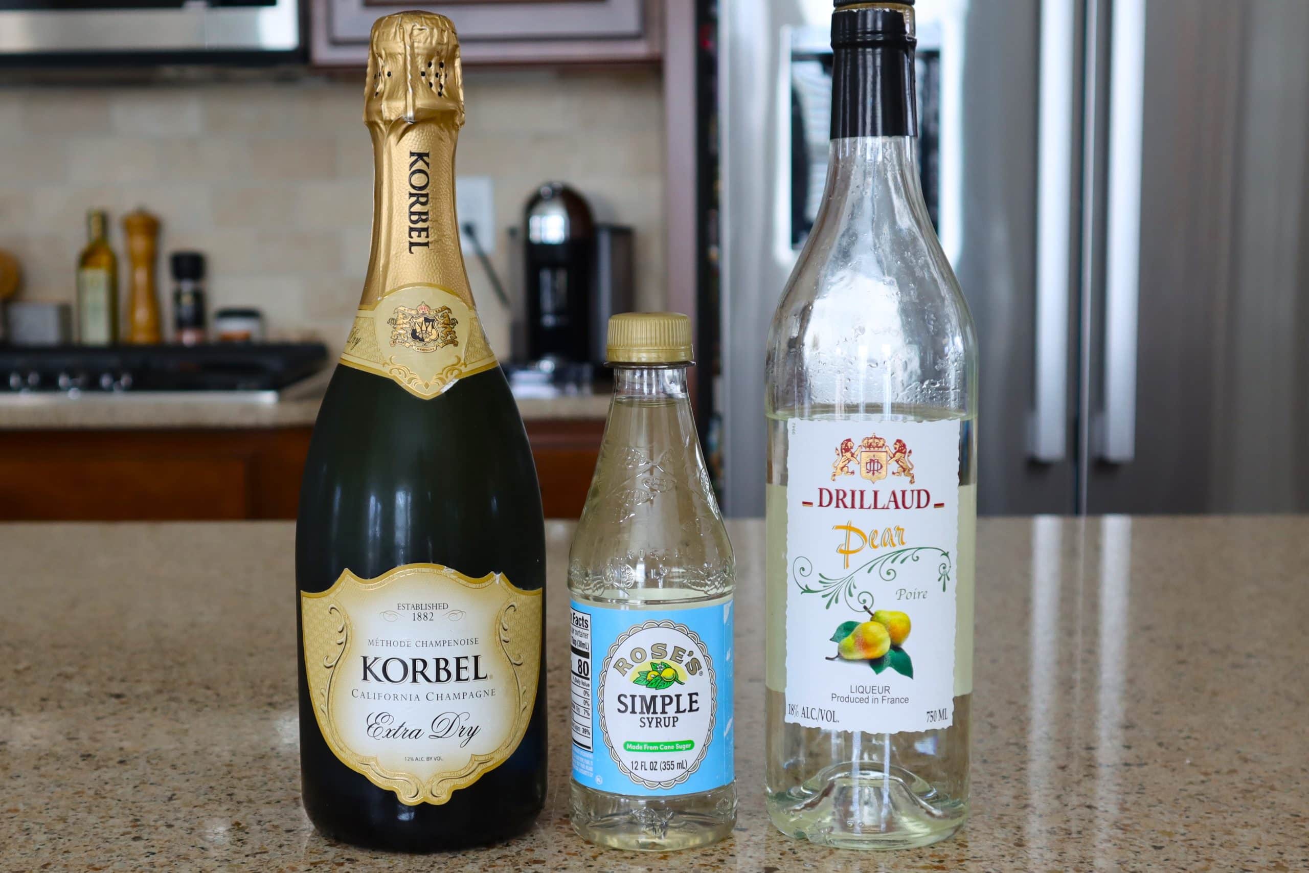 Sparkling Pear Cocktail Ingredients