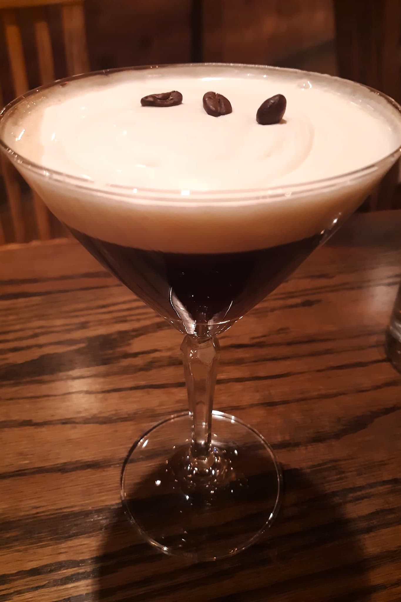 Espresso Martini with Cold Foam Dancing Bear